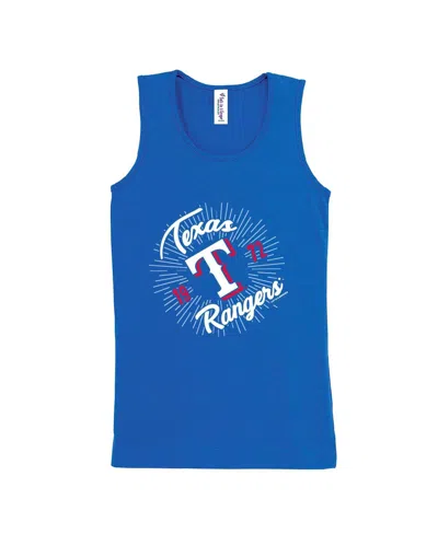 Soft As A Grape Girls Youth  Royal Texas Rangers Tank Top In Blue