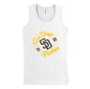 SOFT AS A GRAPE GIRLS YOUTH SOFT AS A GRAPE WHITE SAN DIEGO PADRES TANK TOP