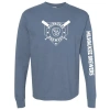 Soft As A Grape Navy Milwaukee Brewers Pigment Dye Long Sleeve T-shirt In Blue