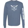 Soft As A Grape Navy Milwaukee Brewers Pigment Dye Long Sleeve T-shirt In Blue