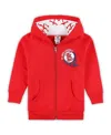 Soft As A Grape Toddler Red St. Louis Cardinals Baseball Full-zip Hoodie Jacket In Red