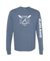 Soft As A Grape Navy Milwaukee Brewers Pigment Dye Long Sleeve T-shirt In Blue