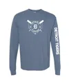 Soft As A Grape Navy Milwaukee Brewers Pigment Dye Long Sleeve T-shirt In Blue