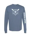Soft As A Grape Navy Milwaukee Brewers Pigment Dye Long Sleeve T-shirt In Blue