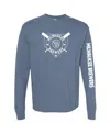 Soft As A Grape Navy Milwaukee Brewers Pigment Dye Long Sleeve T-shirt In Blue