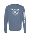 Soft As A Grape Navy Milwaukee Brewers Pigment Dye Long Sleeve T-shirt In Blue