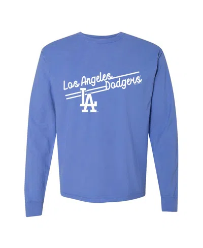 Soft As A Grape Women's Royal Los Angeles Dodgers Pigment Dye Long Sleeve T-shirt In Blue