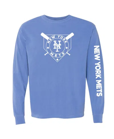 Soft As A Grape Royal Chicago Cubs Pigment Dye Long Sleeve T-shirt