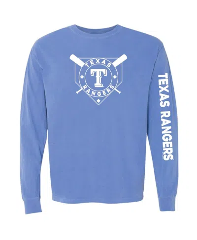 Soft As A Grape Royal Chicago Cubs Pigment Dye Long Sleeve T-shirt