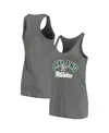 Soft As A Grape Women's  Charcoal Oakland Athletics Multi-count Tank Top In Charcoal