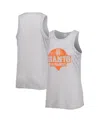Soft As A Grape Gray San Francisco Giants Plus Size High Neck Tri-blend Tank Top In Gray