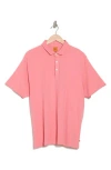 Soft Cloth Daydreamer Garment Dyed Polo In Coral