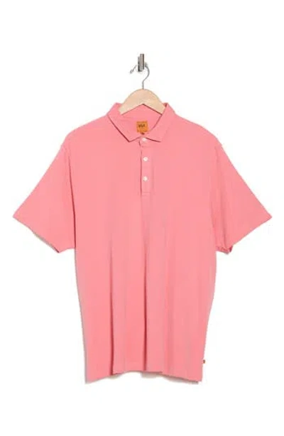 Soft Cloth Daydreamer Garment Dyed Polo In Coral