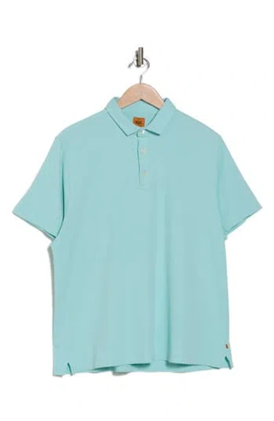 Soft Cloth Daydreamer Garment Dyed Polo In Seafoam