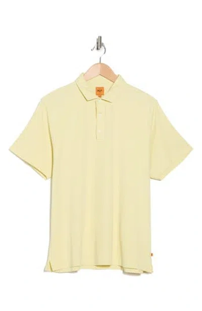 Soft Cloth Daydreamer Garment Dyed Polo In Yellow