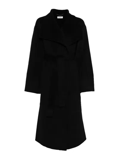 Soft Goat Wool And Cashmere Coat In Animal Print