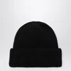 Soft Goat Cashmere Beanie In Black