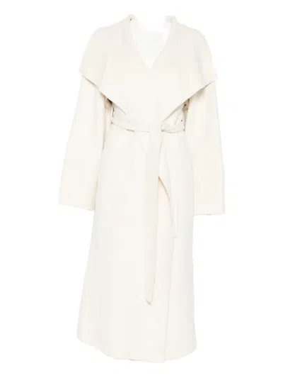 Soft Goat Coats Light And Natural In Neutral