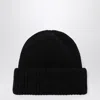 Soft Goat Cashmere Beanie In Black