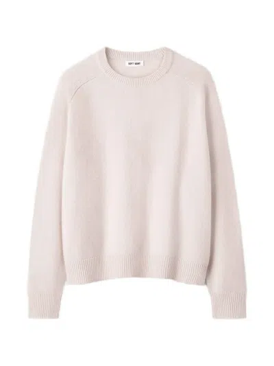 Soft Goat Boyfriend Sweater In Pink