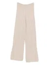 Soft Goat Cable-knit Pants In Pink