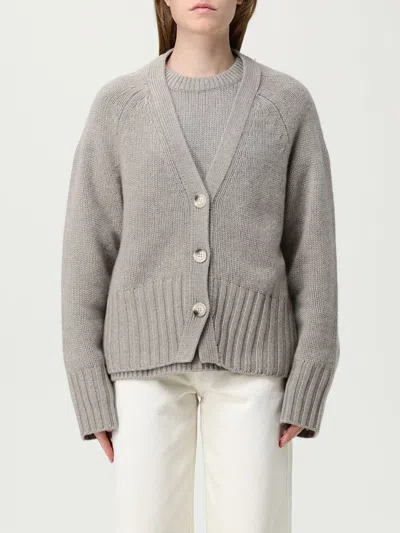 SOFT GOAT CARDIGAN SOFT GOAT WOMAN COLOR GREY,H25828020