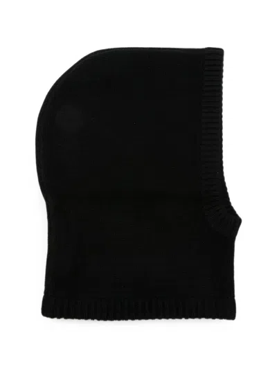 Soft Goat Cashmere Balaclava In Black