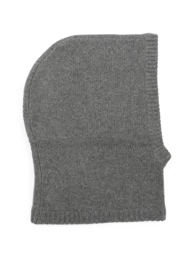 Soft Goat Cashmere Balaclava In Grey