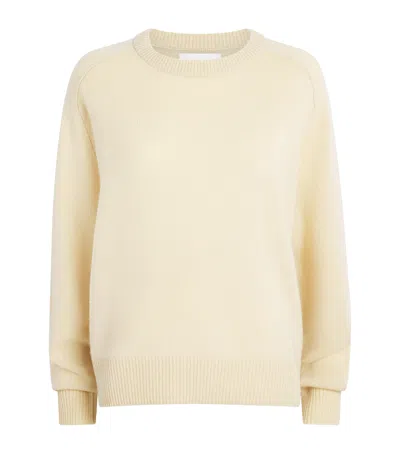 Soft Goat Cashmere Boyfriend Sweater In Neutral