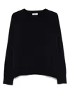 Soft Goat Cashmere Boyfriend Crewneck Jumper