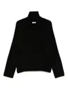 Soft Goat Girlfriend Cashmere Turtle-neck Jumper In Black