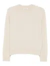 Soft Goat Cashmere Jumper And Trouser Set In Neutral