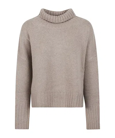 Soft Goat Cashmere Jumper In Gray