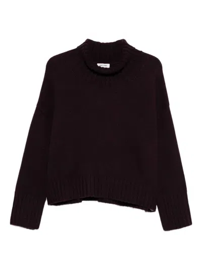 Soft Goat Cashmere Jumper In Purple