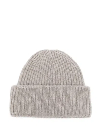 Soft Goat Cashmere Ribbed Beanie
