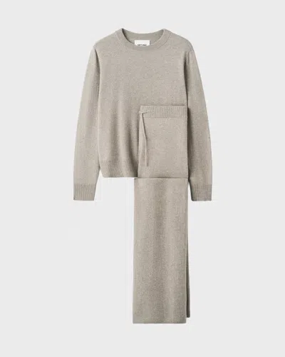 Soft Goat Cashmere Set In Multi