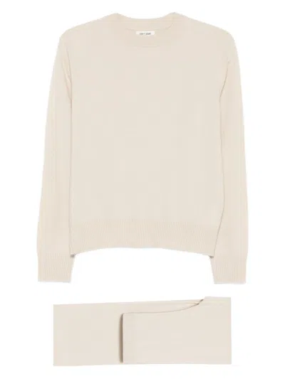 Soft Goat Cashmere Sweater In Neutral