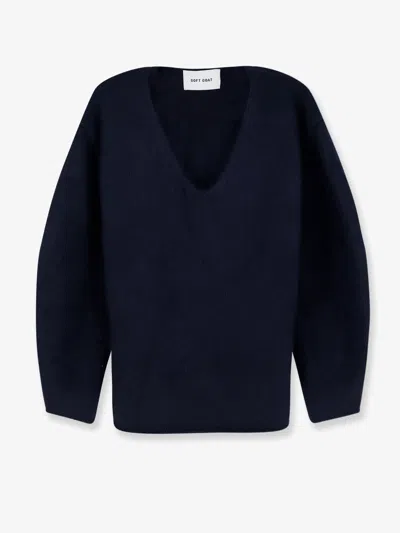 Soft Goat Cashmere Sweater In Blue