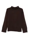Soft Goat Cashmere Sweater In Brown