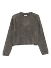 Soft Goat Cashmere Sweater In Gray