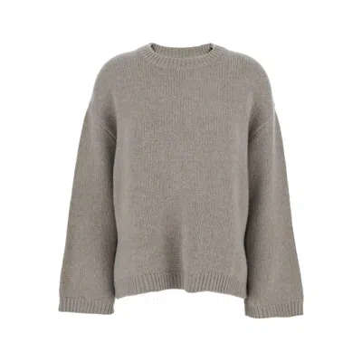 Soft Goat Cashmere Sweater In Gray