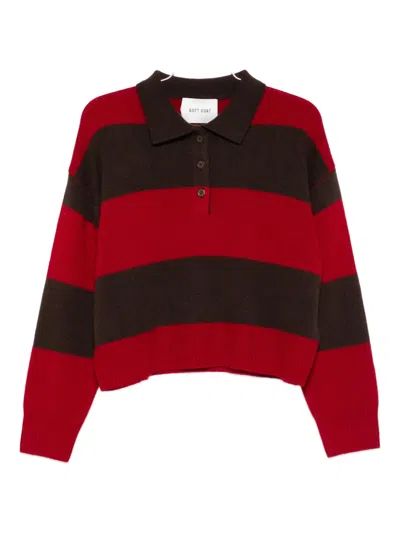 Soft Goat Cashmere Sweater In Red