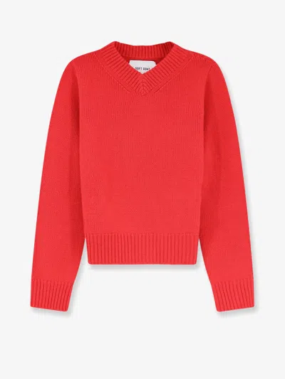 Soft Goat Cashmere Sweater In Red