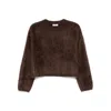 Soft Goat Cashmere Brushed Crewneck Sweater