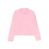 Soft Goat Womens Pink Relaxed-fit Ribbed-trim Cashmere-knit Jumper