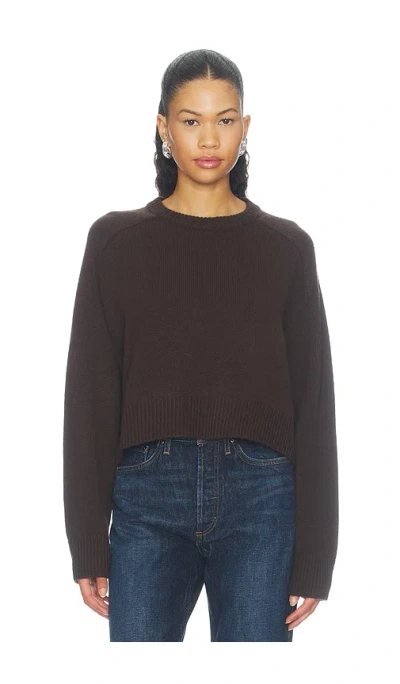 Soft Goat Cashmere Top In Brown