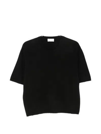 Soft Goat Short-sleeve T-shirt In Black