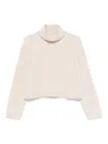 Soft Goat Cashmere Turtle-neck Jumper In Multi