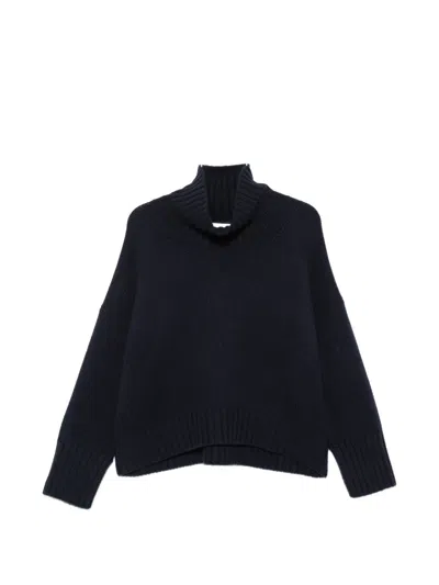 Soft Goat Cashmere Turtle Neck Sweater In Multi