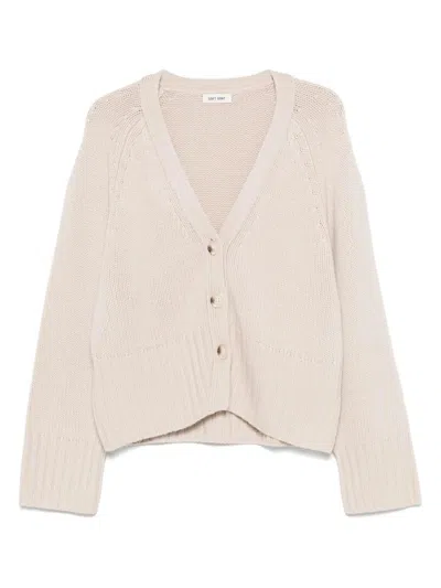 Soft Goat Cashmere V-necked Cardigan